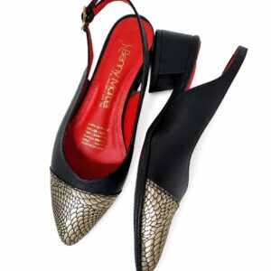 REF 3067 CUERO NEGRO X FOLIA DORADA